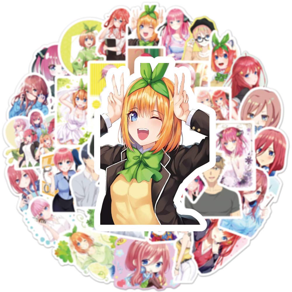Amazon.co.jp: for 五等分の花嫁 ステッカー シール 50枚セット for 五